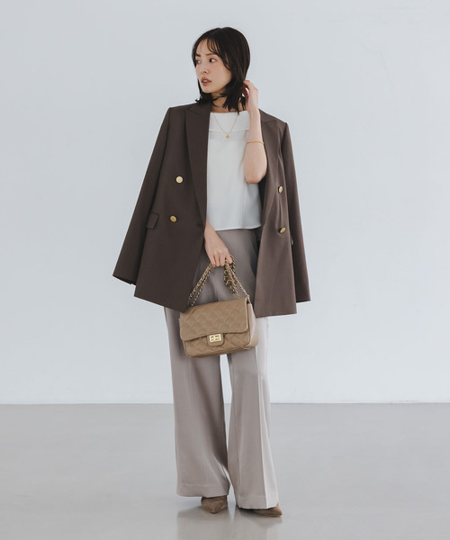 Noble（ノーブル）の「《WEB限定追加》【洗える】バルーンケープブラウス（シャツ/ブラウス・レディース・ブラック/ホワイト・FREE）」の11枚目の写真