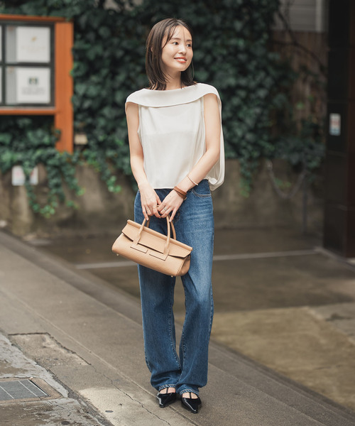 【NOBLE×L’AUBE BLANC】バルーンケープブラウス NOBLE｜《WEB限定追加》【洗える】バルーンケープブラウス