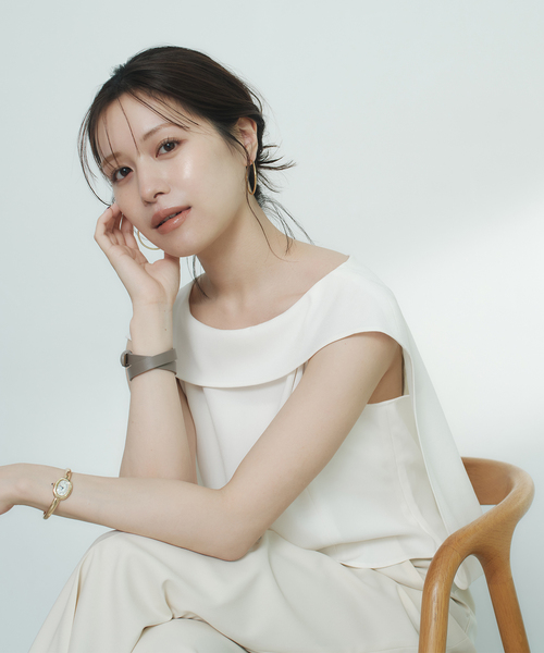 WEB限定追加》【NOBLE×L'AUBE BLANC】バルーンケープブラウス