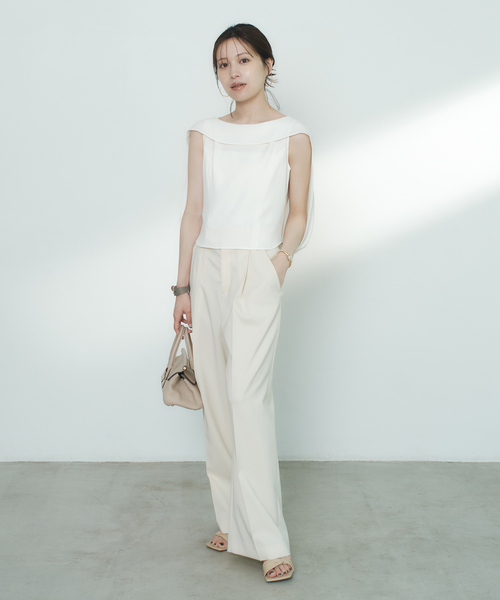 Noble（ノーブル）の「《WEB限定追加》【洗える】バルーンケープブラウス（シャツ/ブラウス・レディース・ブラック/ホワイト・FREE）」の7枚目の写真