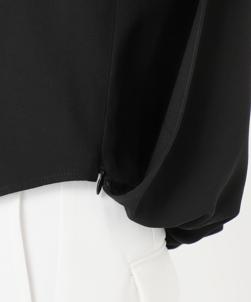 Noble（ノーブル）の「《WEB限定追加》【洗える】バルーンケープブラウス（シャツ/ブラウス・レディース・ブラック/ホワイト・FREE）」の21枚目の写真