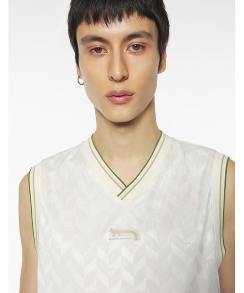 Maison Kitsune（メゾンキツネ）の「JACQUARD FLASH FOX TANK TOP