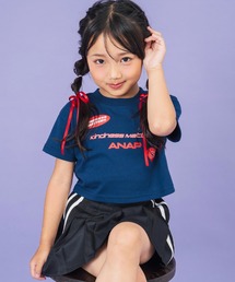 ANAP kids | モチーフ ロゴ プリント Tシャツ(Tシャツ/カットソー)