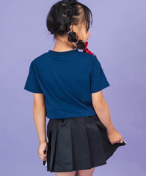 ANAP kids（アナップキッズ）の「モチーフ ロゴ プリント Tシャツ（Tシャツ/カットソー・キッズ・ホワイト/ネイビー/サックスブルー・110cm/120cm/130cm）」の9枚目の写真