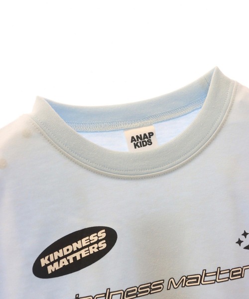 ANAP kids（アナップキッズ）の「モチーフ ロゴ プリント Tシャツ（Tシャツ/カットソー・キッズ・ホワイト/ネイビー/サックスブルー・110cm/120cm/130cm）」の15枚目の写真