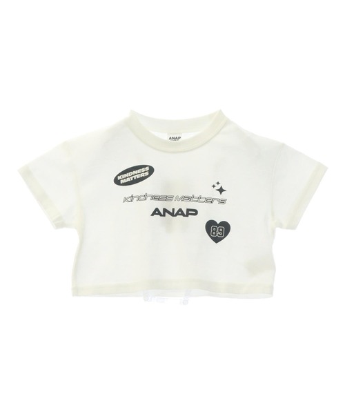ANAP kids（アナップキッズ）の「モチーフ ロゴ プリント Tシャツ（Tシャツ/カットソー・キッズ・ホワイト/ネイビー/サックスブルー・110cm/120cm/130cm）」の20枚目の写真