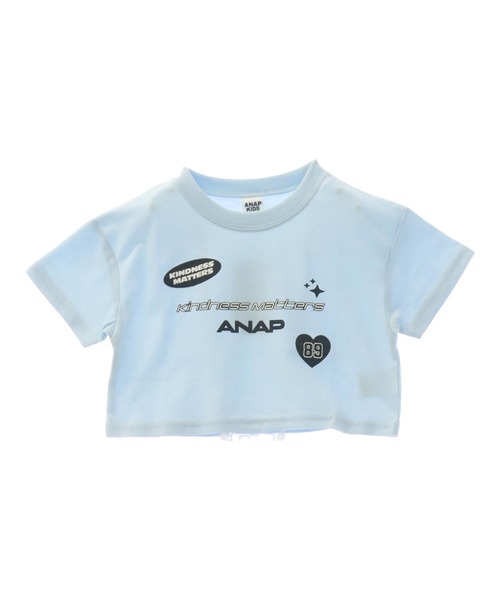 ANAP kids（アナップキッズ）の「モチーフ ロゴ プリント Tシャツ（Tシャツ/カットソー・キッズ・ホワイト/ネイビー/サックスブルー・110cm/120cm/130cm）」の22枚目の写真