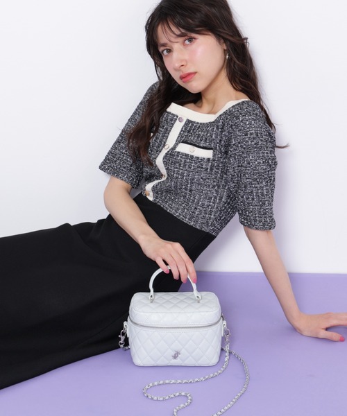 JILL by JILL STUART(ジルバイジルスチュアート)の「◇キルティングバニティ(ショルダーバッグ・レディース・ブルー/ブラック/ピンク・FREE)」の18枚目の写真