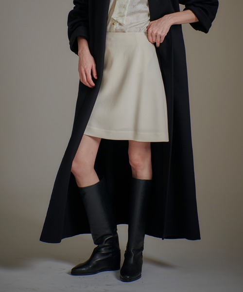 新品タグ付 2023年 ルルウィルビー コットンダブルクロススカート ティアード 新品タグ付 2023年 ルルウィルビー コットンダブルクロス