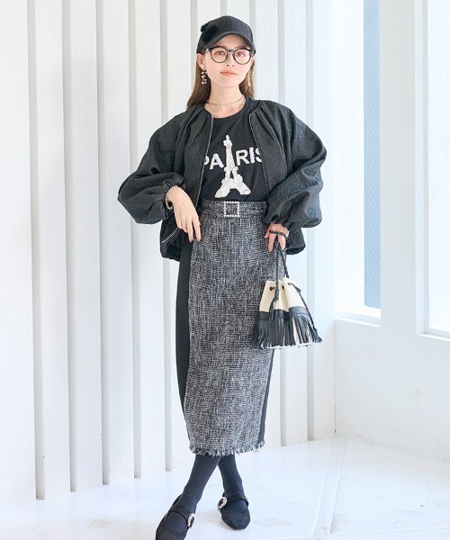 Chesty(チェスティー)の「PARIS Tシャツ/パリ(ブラック)(Tシャツ/カットソー・レディース・ブラック/ホワイト・FREE)」の5枚目の写真