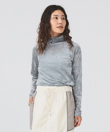 Ray BEAMS | ベロア チュール ハイネック トップス(Tシャツ/カットソー)