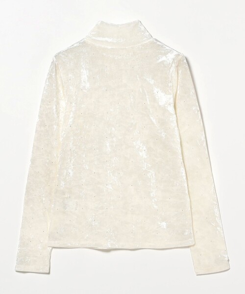 Ray BEAMS（レイビームス）の「ベロア チュール ハイネック トップス（Tシャツ/カットソー・レディース・サックスブルー/ブラック/ホワイト系その他6・ONE SIZE）」の12枚目の写真