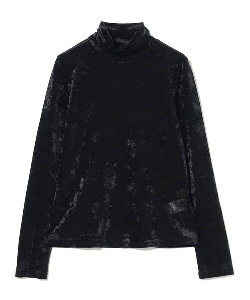 Ray BEAMS（レイビームス）の「ベロア チュール ハイネック トップス（Tシャツ/カットソー・レディース・サックスブルー/ブラック/ホワイト系その他6・ONE SIZE）」の14枚目の写真