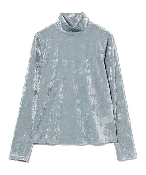 Ray BEAMS（レイビームス）の「ベロア チュール ハイネック トップス（Tシャツ/カットソー・レディース・サックスブルー/ブラック/ホワイト系その他6・ONE SIZE）」の17枚目の写真