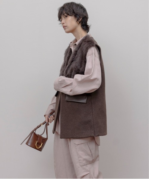 ファー＆メルトンボクシィジレ（ベスト）｜Eimee Law（エイミーロウ