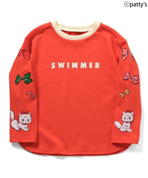 Seraph（セラフ）の「【SWIMMER】長袖Tシャツ（Tシャツ/カットソー・キッズ・レッド/サックスブルー/アイボリー・120/110/100/90/80）」の4枚目の写真
