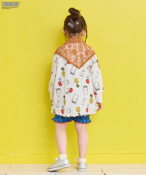 PEANUTS（ピーナッツ）の「【PEANUTS】スヌーピーワッフルビッグロンＴ（Tシャツ/カットソー・キッズ・ブルー系その他/グレー系その他・XS/S/M/L/LL）」の17枚目の写真