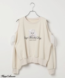 repipi armario（レピピ アルマリオ）の「【girly line】CATリボンカタアキトップス（Tシャツ/カットソー・キッズ）」