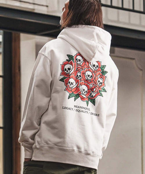 mpa3900 — Heavy Weight Print Pullover «Rose & Skull» (CASD‑164)