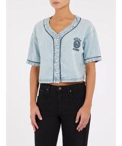 GUESS JEANS Baseball Ss Denim Shirt