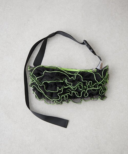 HELLO.SANFRANCISCO（ハローサンフランシスコ）の「【HELLO.SANFRANCISCO】チュールメローウエストBAG（ボディバッグ/ウエストポーチ・レディース・パープル/ブラック/オレンジ・ONE SIZE）」の16枚目の写真