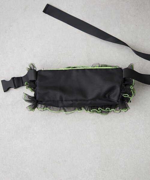 HELLO.SANFRANCISCO（ハローサンフランシスコ）の「【HELLO.SANFRANCISCO】チュールメローウエストBAG（ボディバッグ/ウエストポーチ・レディース・パープル/ブラック/オレンジ・ONE SIZE）」の17枚目の写真