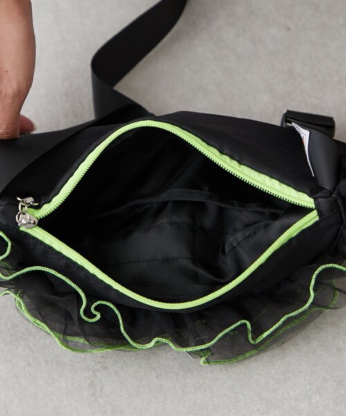 HELLO.SANFRANCISCO（ハローサンフランシスコ）の「【HELLO.SANFRANCISCO】チュールメローウエストBAG（ボディバッグ/ウエストポーチ・レディース・パープル/ブラック/オレンジ・ONE SIZE）」の19枚目の写真