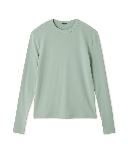 Mila Owen（ミラオーウェン）の「テレコクルーネックプルオーバー（Tシャツ/カットソー・レディース・ブラック/オリーブ/グレー/ホワイト/ミント・0/1）」の5枚目の写真