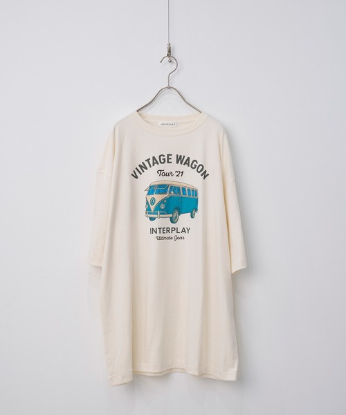 INTERPLAY（インタープレイ）の「【INTERPLAY】Vintage Coloful Wagon S/S Tee（Tシャツ/カットソー・メンズ・オフホワイト・X-LARGE/LARGE）」の2枚目の写真