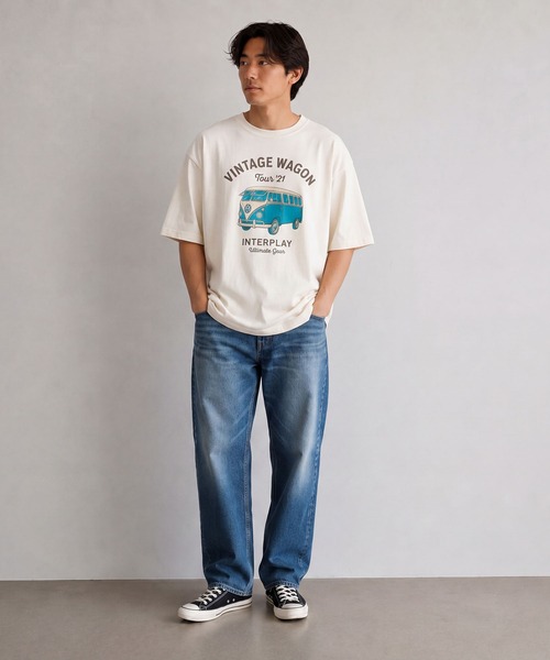INTERPLAY（インタープレイ）の「【INTERPLAY】Vintage Coloful Wagon S/S Tee（Tシャツ/カットソー・メンズ・オフホワイト・X-LARGE/LARGE）」の3枚目の写真