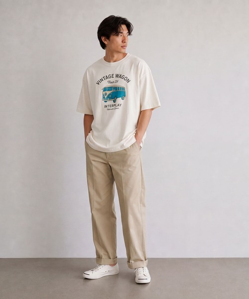 INTERPLAY（インタープレイ）の「【INTERPLAY】Vintage Coloful Wagon S/S Tee（Tシャツ/カットソー・メンズ・オフホワイト・X-LARGE/LARGE）」の4枚目の写真