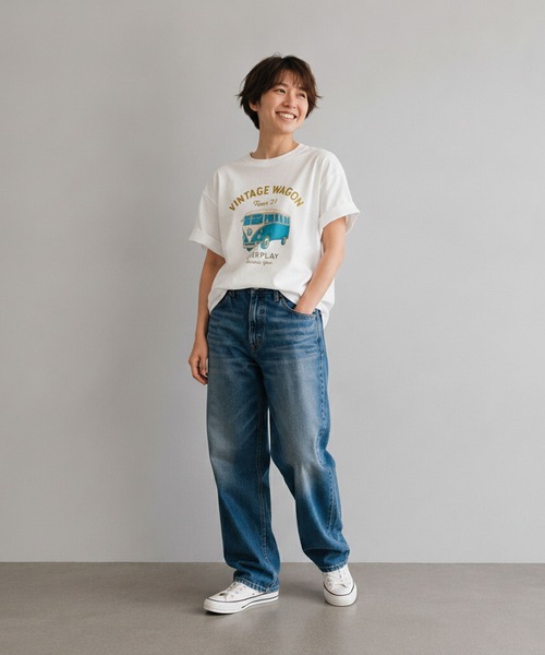 INTERPLAY（インタープレイ）の「【INTERPLAY】Vintage Coloful Wagon S/S Tee（Tシャツ/カットソー・メンズ・オフホワイト・X-LARGE/LARGE）」の2枚目の写真