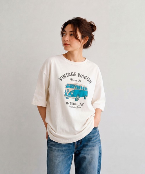 INTERPLAY（インタープレイ）の「【INTERPLAY】Vintage Coloful Wagon S/S Tee（Tシャツ/カットソー・メンズ・オフホワイト・X-LARGE/LARGE）」の9枚目の写真