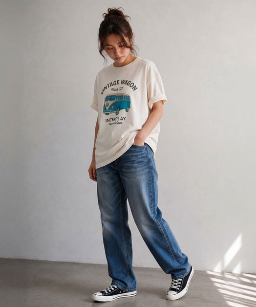 INTERPLAY（インタープレイ）の「【INTERPLAY】Vintage Coloful Wagon S/S Tee（Tシャツ/カットソー・メンズ・オフホワイト・X-LARGE/LARGE）」の10枚目の写真
