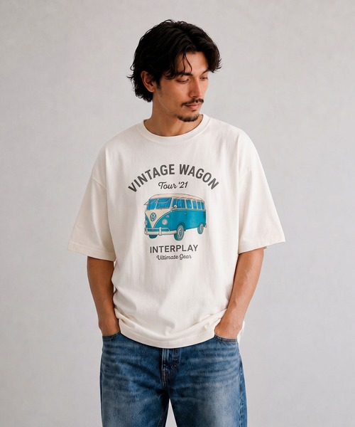 INTERPLAY（インタープレイ）の「【INTERPLAY】Vintage Coloful Wagon S/S Tee（Tシャツ/カットソー・メンズ・オフホワイト・X-LARGE/LARGE）」の8枚目の写真