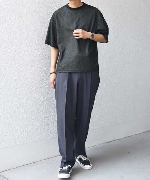 SHIPS any(シップス エニィ)の「SHIPS any: ワッフル リラックス クルーネック Tシャツ◇(Tシャツ/カットソー・メンズ・ホワイト/ダークグレー/グレー・X-LARGE/LARGE/MEDIUM)」の14枚目の写真