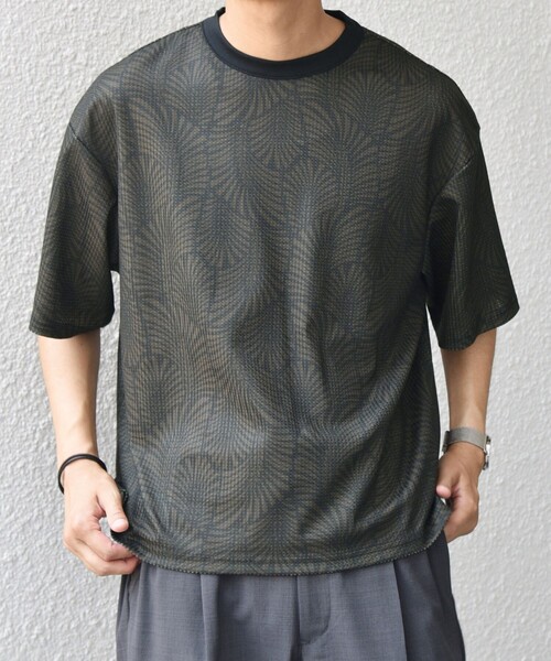 SHIPS any(シップス エニィ)の「SHIPS any: ワッフル リラックス クルーネック Tシャツ◇(Tシャツ/カットソー・メンズ・ホワイト/ダークグレー/グレー・X-LARGE/LARGE/MEDIUM)」の16枚目の写真