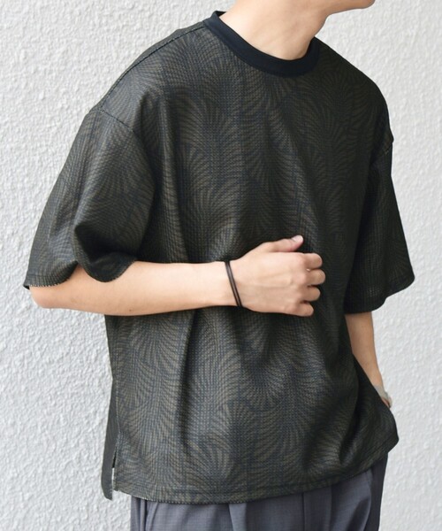 SHIPS any(シップス エニィ)の「SHIPS any: ワッフル リラックス クルーネック Tシャツ◇(Tシャツ/カットソー・メンズ・ホワイト/ダークグレー/グレー・X-LARGE/LARGE/MEDIUM)」の18枚目の写真