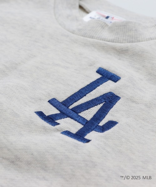 MLB(メジャーリーグベースボール)の「〈MLB〉刺繍ロゴ 裏毛トレーナー(スウェット・キッズ・ブラック/ブラウン/オートミール・100/110/120/130/140/150/160)」の19枚目の写真