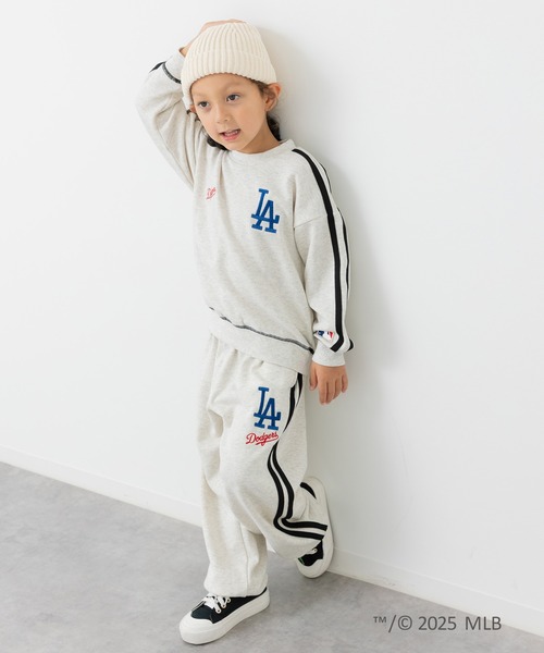 MLB(メジャーリーグベースボール)の「〈MLB〉刺繍ロゴ 裏毛トレーナー(スウェット・キッズ・ブラック/ブラウン/オートミール・100/110/120/130/140/150/160)」の6枚目の写真