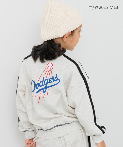 MLB(メジャーリーグベースボール)の「〈MLB〉刺繍ロゴ 裏毛トレーナー(スウェット・キッズ・ブラック/ブラウン/オートミール・100/110/120/130/140/150/160)」の7枚目の写真