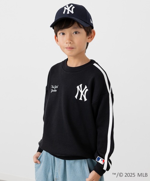 MLB(メジャーリーグベースボール)の「〈MLB〉刺繍ロゴ 裏毛トレーナー(スウェット・キッズ・ブラック/ブラウン/オートミール・100/110/120/130/140/150/160)」の11枚目の写真