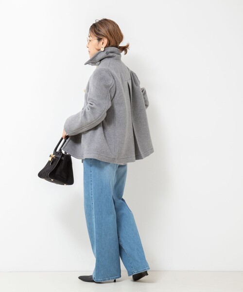 NOLLEY’S（ノーリーズ）の「NMPピーコート（ピーコート・レディース・グレー/ネイビー・M）」の6枚目の写真