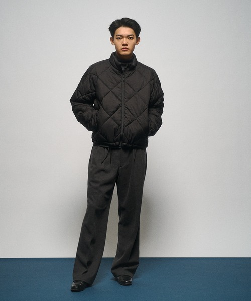 THE BOLDMAN（ザ ボールドマン）の「Short Puff Blouson / ショートパフブルゾン（ダウンジャケット/コート・メンズ・ブラウン/ブラック/カーキ/グレー/ブルー・MEDIUM/LARGE）」の6枚目の写真
