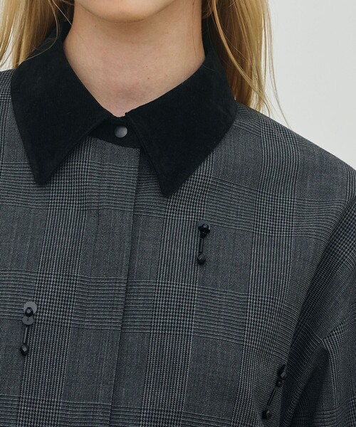 ソフトウールオックスフォード ショートシャツブルゾン（ブルゾン