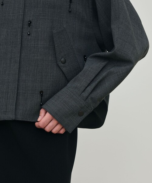 ソフトウールオックスフォード ショートシャツブルゾン（ブルゾン