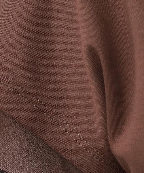 COUP DE CHANCE（クードシャンス）の「【手洗い可／日本製】シンプルジャージカットソー（Tシャツ/カットソー・レディース・ブラック/ダークブラウン/ホワイト・34/36/38/40）」の17枚目の写真