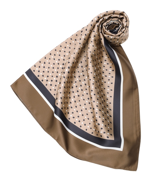 A/C DESIGN BY ALPHA CUBIC（エーシーデザインバイアルファキュービック）の「アルコラージュプリントスカーフ（ストール/ショール・レディース・ベージュ/ブラック・フリー）」の16枚目の写真