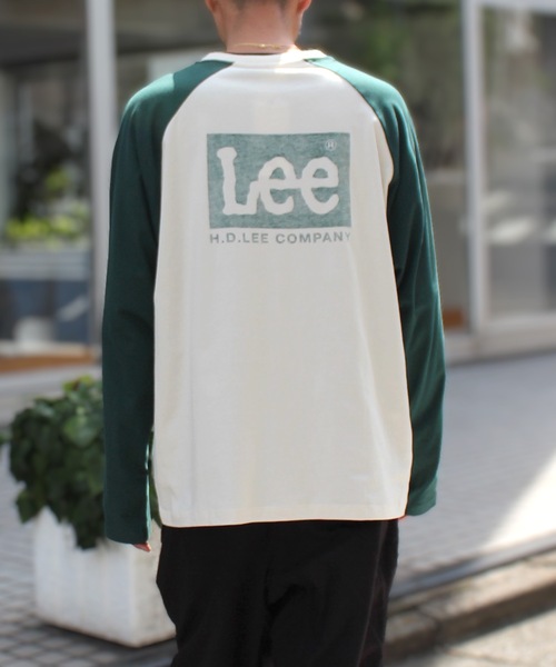 Lee(リー)の「LEE / BACK PRINT L/S TEE / LT3210(Tシャツ/カットソー・レディース・ホワイト/ブラック/グリーン・X-LARGE)」の1枚目の写真