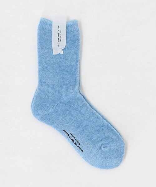 green label relaxing（グリーンレーベルリラクシング）の「モール ソックス / 靴下（ソックス/靴下・レディース・ブラウン系/ライトブルー/ライトグレー・FREE）」の3枚目の写真